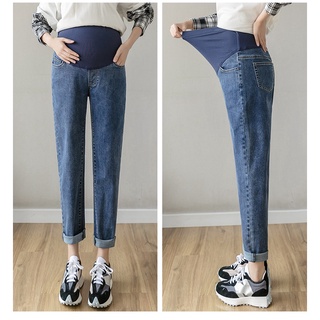 Quần jean bầu dáng baggy đẹp chất jean mềm mại Mẹ bầu mặc đi chơi đi làm đều được 