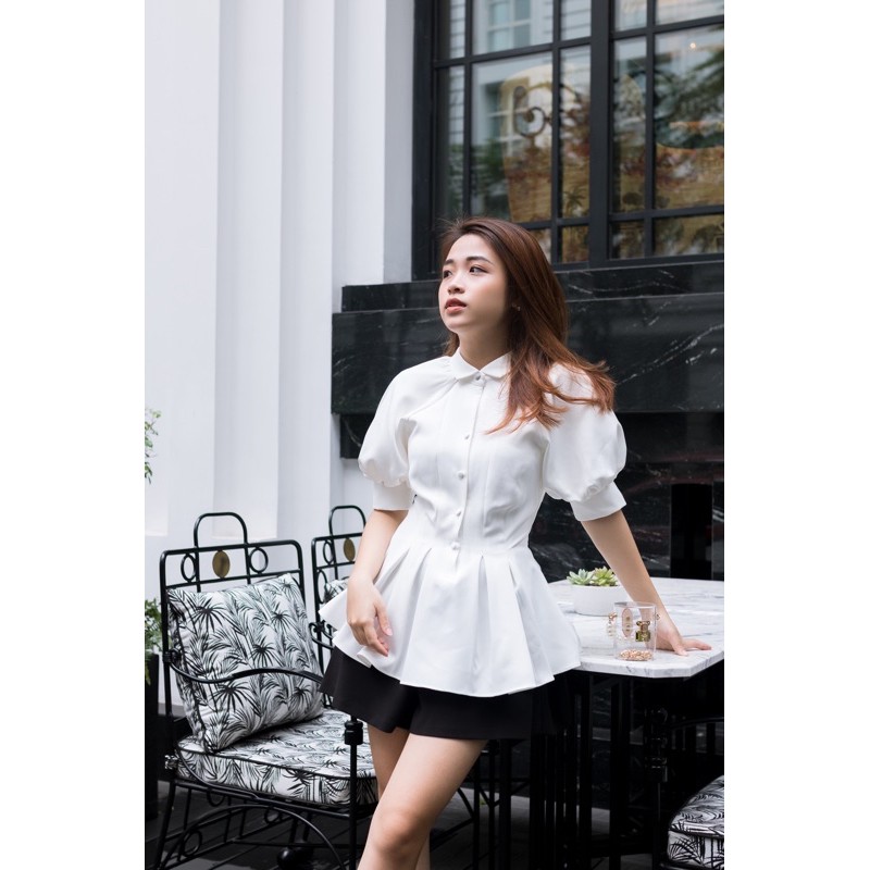 Daiya Blouse / Áo tay bồng xếp ly | BigBuy360 - bigbuy360.vn