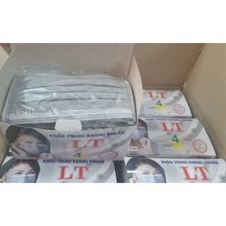 KHẨU TRANG Y TẾ 4 LỚP (XÁM)