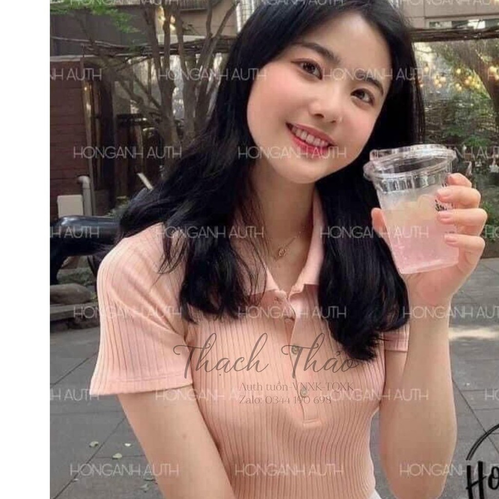 (sỉ lô tuồn) ÁO POLO LEN TĂM 3 MÀU ĐEN TRẮNG HỒNG | BigBuy360 - bigbuy360.vn