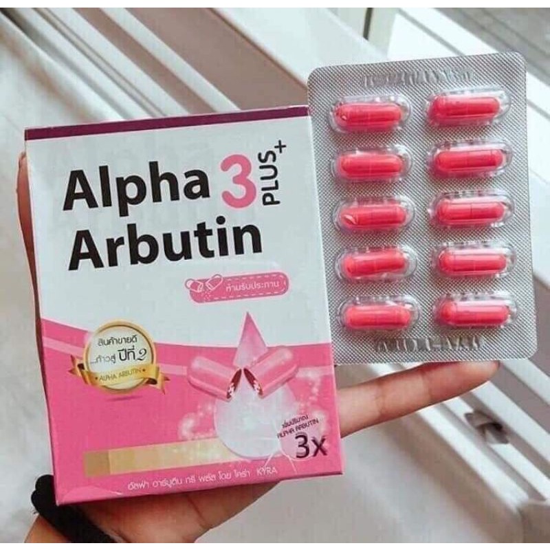 Hộp Kích trắng Alpha Arbutin 3plus +++, Chính hãng Thái