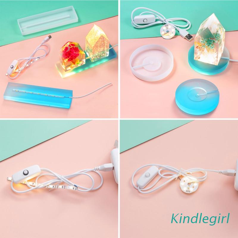 Khuôn Silicon Làm Đế Đèn Đứng DIY Trang Trí