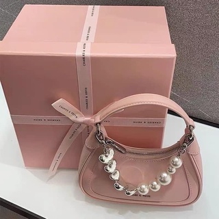 Túi Ck mini hobo ĐEN - HỒNG fullbox