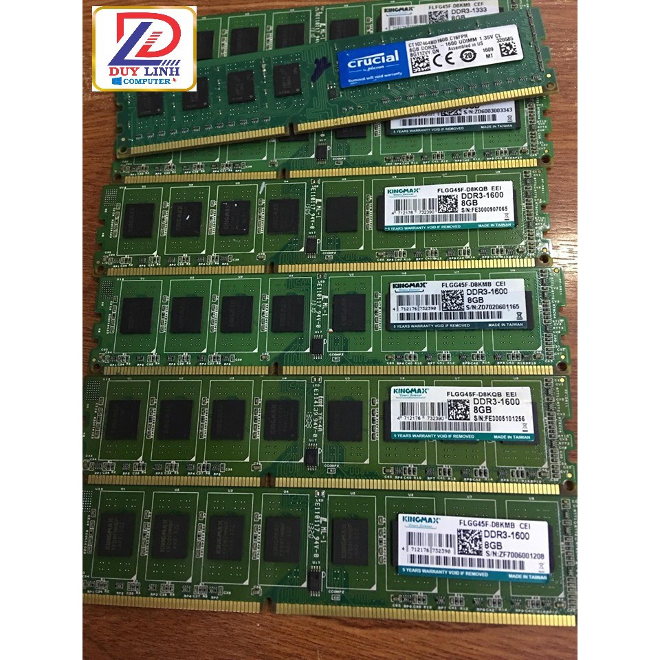 [Mã ELMS4 giảm 7% đơn 500K] Ram 8G DDR3 kingmax bus 1333/1600 | WebRaoVat - webraovat.net.vn