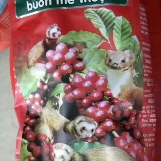 1kg cà phê Chồn bao bì màu đỏ