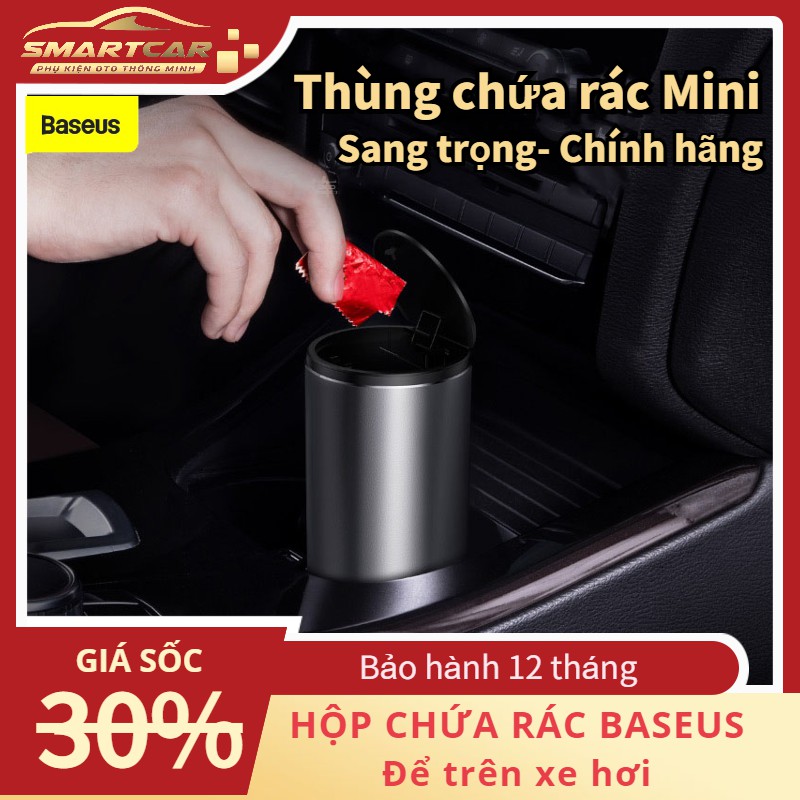 Thùng chứa rác Mini tiện dụng Baseus Gentleman Style dùng trên xe hơi hoặc bàn làm việc