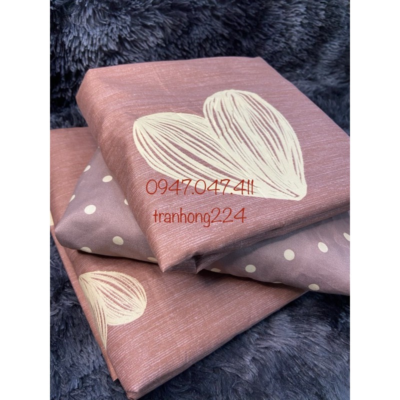 Bộ Chăn Ga Gối Nhập Khẩu Cao Cấp - Tim Sweet ( KHÔNG KÈM RUỘT )