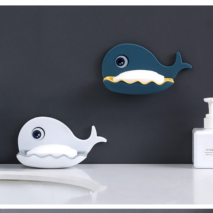 Khay đựng xà phòng dán tường hình cá voi dễ thương | BigBuy360 - bigbuy360.vn