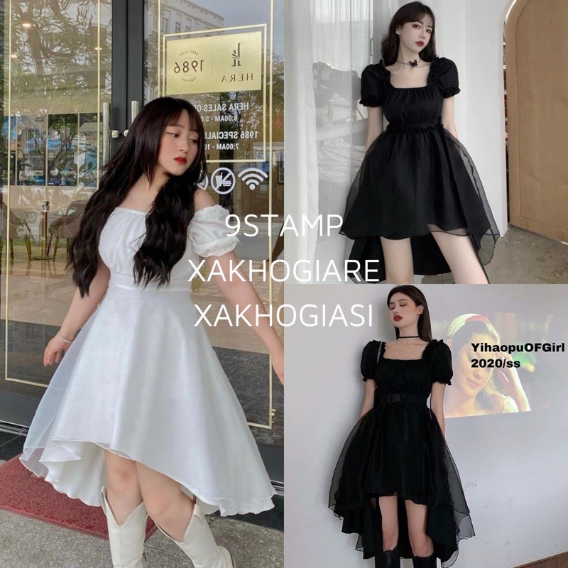 (CLIP THẬT) Đầm babydoll ulzzang đầm dáng xòe voan phồng FIO | BigBuy360 - bigbuy360.vn