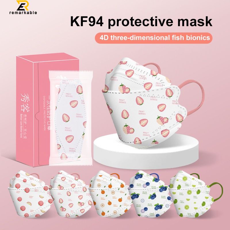 10 PCS KF94 Mặt Nạ Cao Cấp Chất Lượng Hàn Quốc Phong Cách Dành Cho Người Lớn Mặt nạ 【New】
