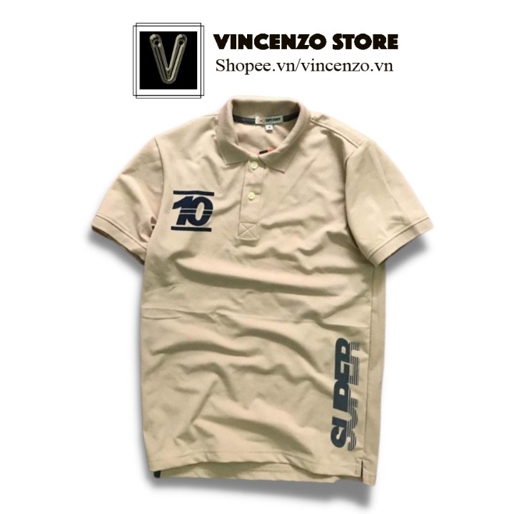 Áo thun nam tay ngắn đẹp có cổ polo Super cao cấp mới | Áo polo Vincenzo Store