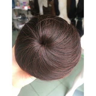 Tóc giả nữ búi💄FREESHIP💄 Búi tròn tóc giả cao cấp