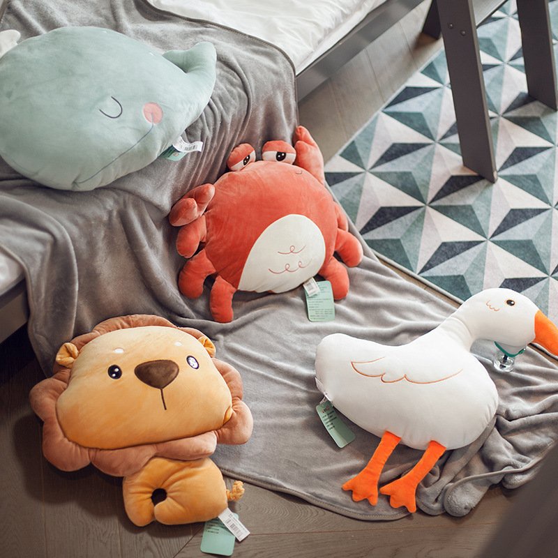 Gấu Bông Voi Dẹt Màu Xanh Cute 30cm - DIabrand