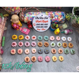 Hoa bột nổi 3D trang trí móng nail : Thược Dược 15.000/1 bông .Bán 2 bông 30.000