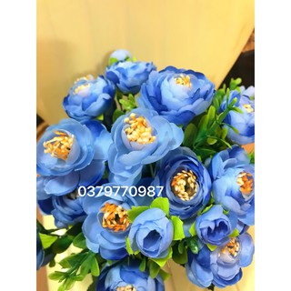 Hoa lụa - cụm hồng tỉ muội
