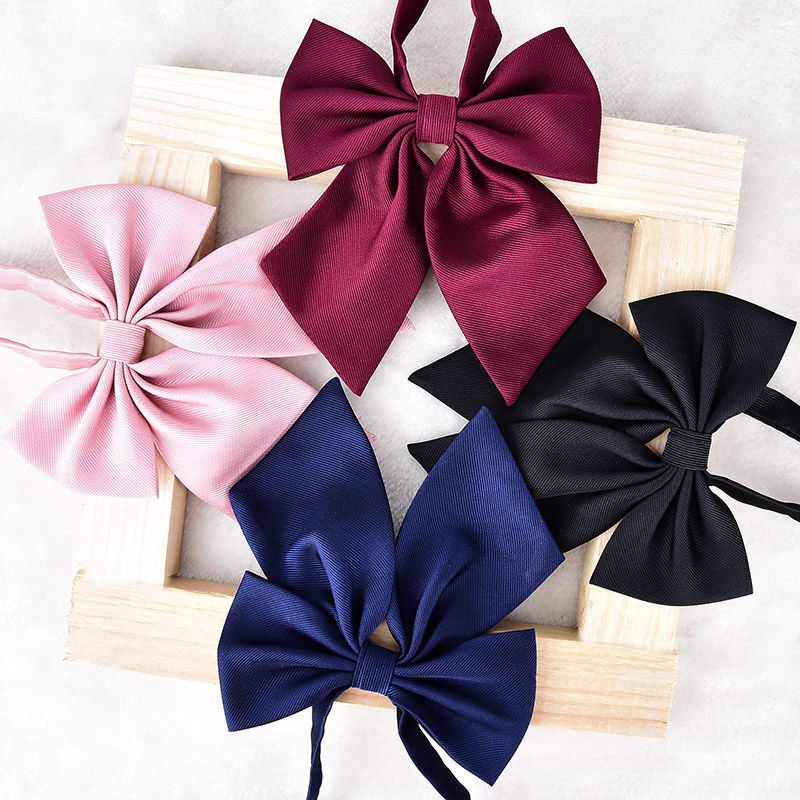 Nơ Thắt Cổ Áo Sơ Mi Phong Cách Nhật Bản Xinh Xắn Cho Nữ