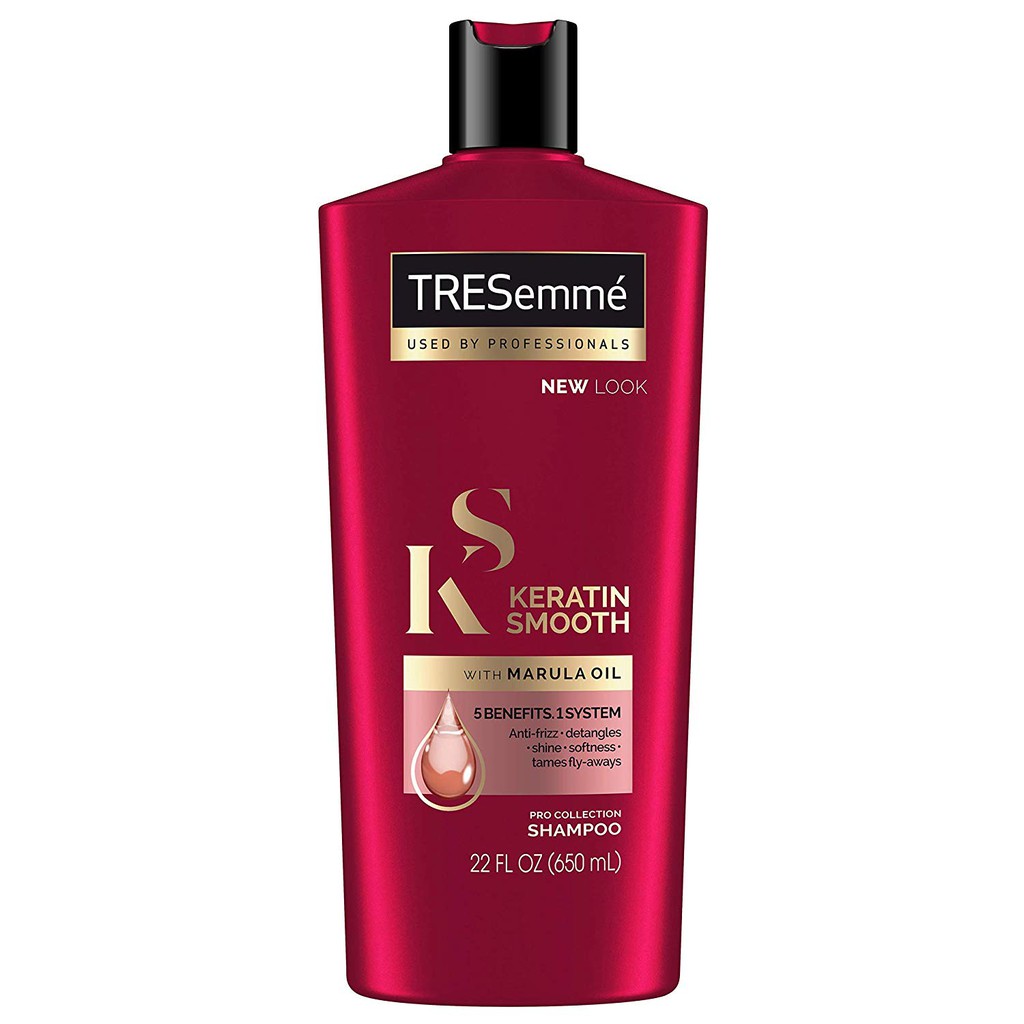 Dầu gội chuyên nghiệp giúp tóc mượt Tresemme Expert Selection Keratin Smooth Shampoo 650ml (Mỹ)