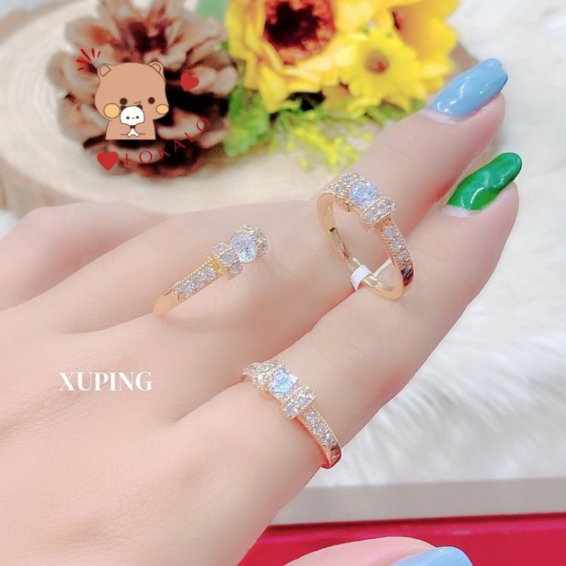 Nhẫn Nữ Xuping Lokalo Shop Mạ Vàng 18K Or Bạch Kim Đeo Bền Lắm Lun - Shop Bảo Hành Khách Iu 03 Tháng M819822