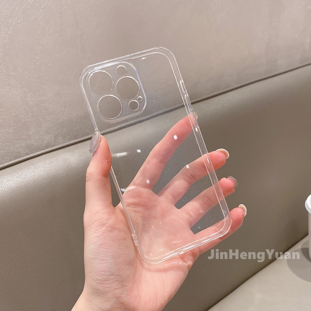 Ốp điện thoại silicon TPU mềm trong suốt lấp lánh chống rơi thích hợp cho iPhone 7 8 Plus X XS XR 13 12 11 Pro Max
