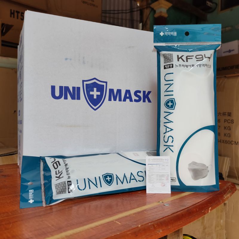 [Thùng 300 Chiếc] Khẩu trang 4 Lớp KF94 UNI MASK Chống Bụi Mịn Và Kháng Khuẩn Hàng Cao Cấp Hàn Quốc