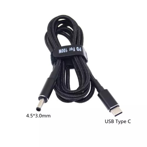 Dây cáp sạc PD 100W USB Type C sang DC DC 4.5x3.0mm / 4.5*3.0mm chuyên dụng cho laptop Dell HP