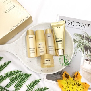 (Mini size) Set dưỡng ẩm và chống lão hóa Iope Super Vital Cream Rich Special Gift ( 5 Item)