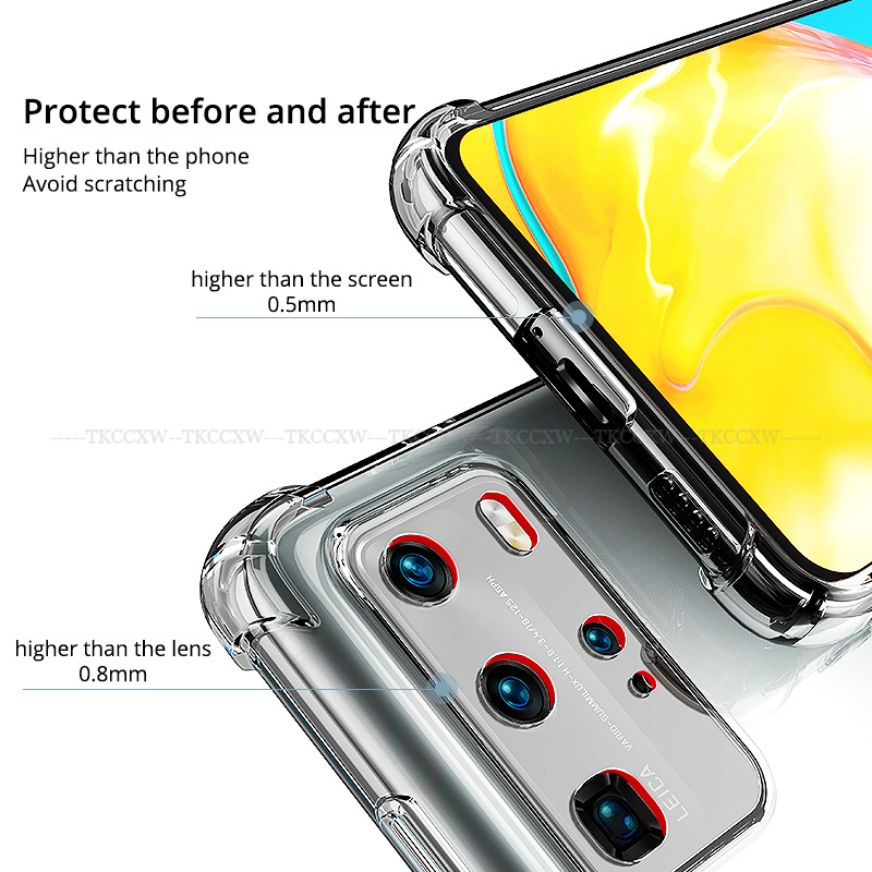 Ốp Điện Thoại Mềm Mỏng Trong Suốt Cho Huawei P40 Pro + P40 P30 P20 Pro P30 P20 Lite P10 P9 Plus Lite