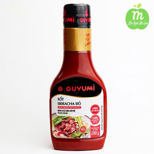 Xốt Sriracha Vị Cay Nồng Guyumi 200G - Xốt chấm Hảo Hạng