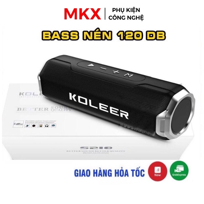 [Mã ELHACE giảm 4% đơn 300K] LOA BLUETOOTH MINI KOLEER LOẠI 1 BASS NÉN KHOẺ CÔNG SUẤT 120 DB - BH 12 THÁNG