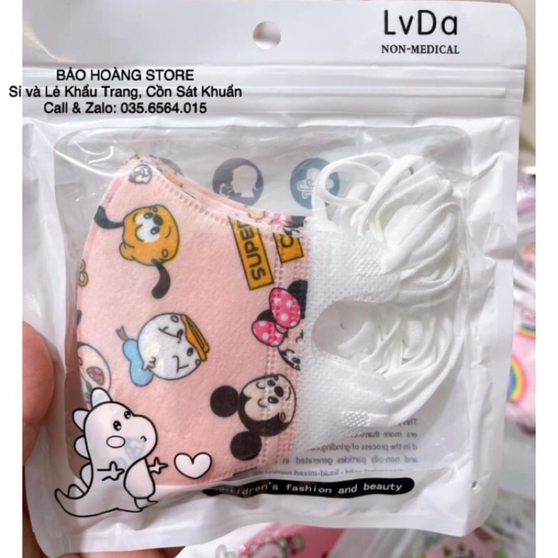 Khẩu Trang 5D Cho Bé  - Khau Trang 5D