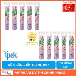 Combo 10 Bông Tẩy Trang IPEK 150 Miếng (Thổ Nhĩ Kì)