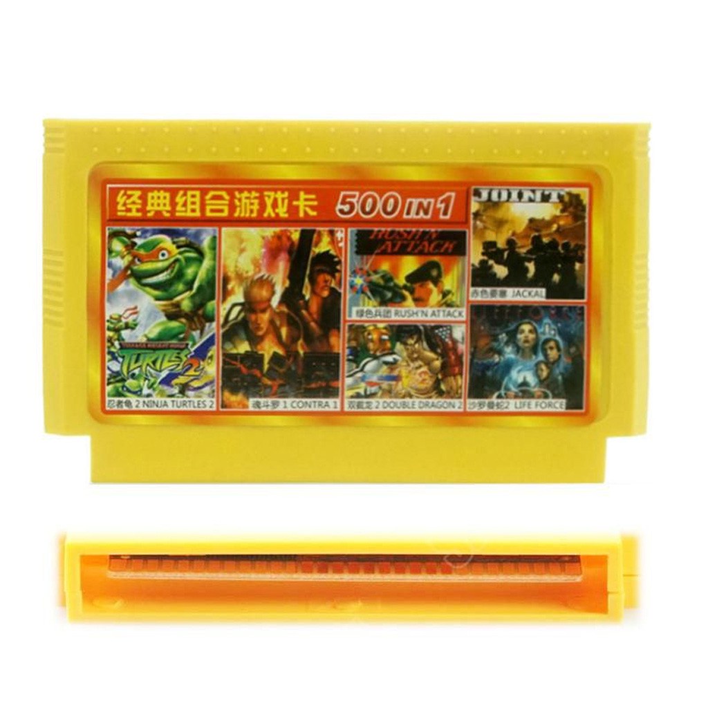 Băng game điện tử 4 nút 500 Game không trùng SNES- Contra, Super Mario, Natra cứu mẹ, Jackal, Xe Tăng, Captain -DC4539