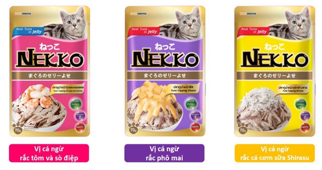 Pate Nekko cho mèo 70gr - Nhập khẩu từ Thái Lan