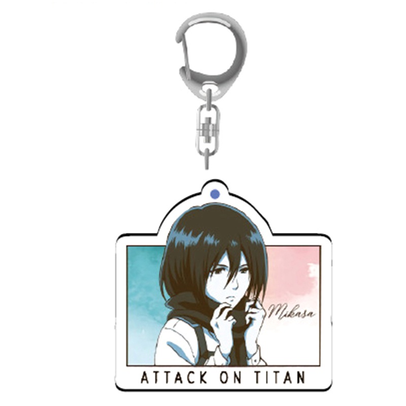 Móc Khóa Acrylic Họa Tiết Attack On Titan Phong Cách Nhật Bản