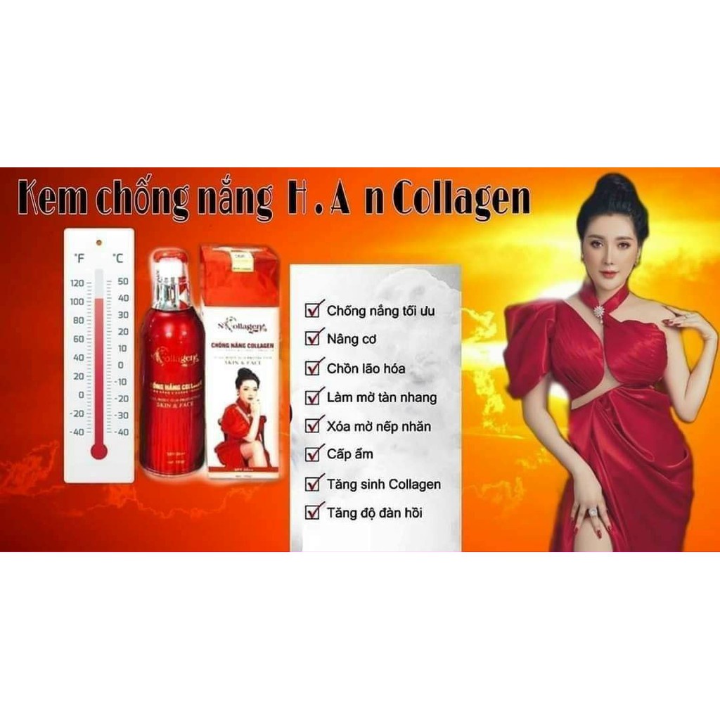Kem Chống Nắng HA NCOLLAGEN - Chống Nắng & Dưỡng Trắng Da N Collagen