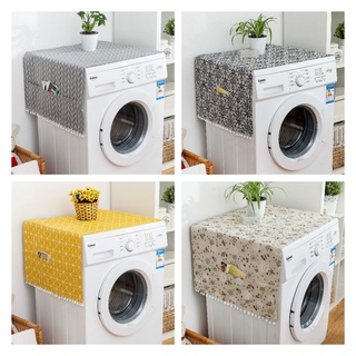 Tấm vải phủ máy giặt/ tủ lạnh chống bụi họa tiết hình học phong cách Bắc Âu độc đáo
