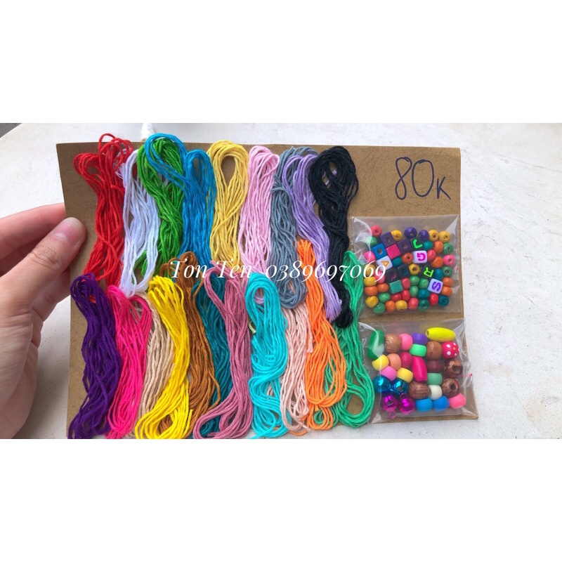 Set Nguyên Liệu Tết Hairwrap Tết Vòng Tay Tại Nhà (Set To) Tóc Giả Tóc Nối Phụ Kiện Thời Trang