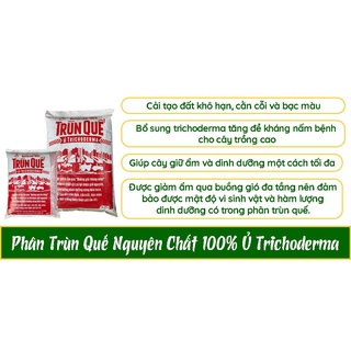 Phân trùn quế ủ nấm đối kháng Trichoderma  cải tạo đất - 10Kg