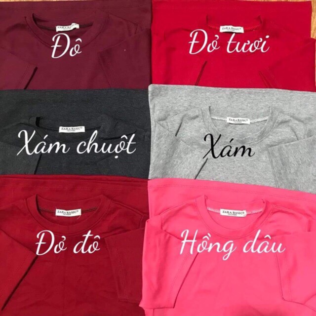 Áo thun trơn cổ tròn ( hình thật 100000%)