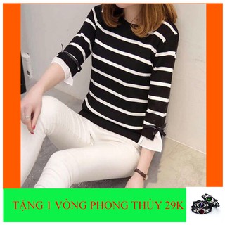 [ CỰC ĐẸP ] Áo kẻ nữ chất cotton cực đẹp