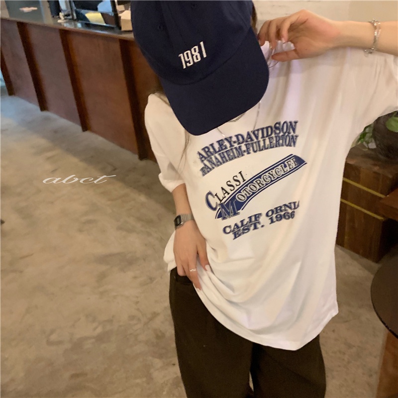 Áo thun NZN tay ngắn dáng rộng thiết kế mới thời trang mùa hè theo phong cách Hàn Quốc thời trang cho nữ