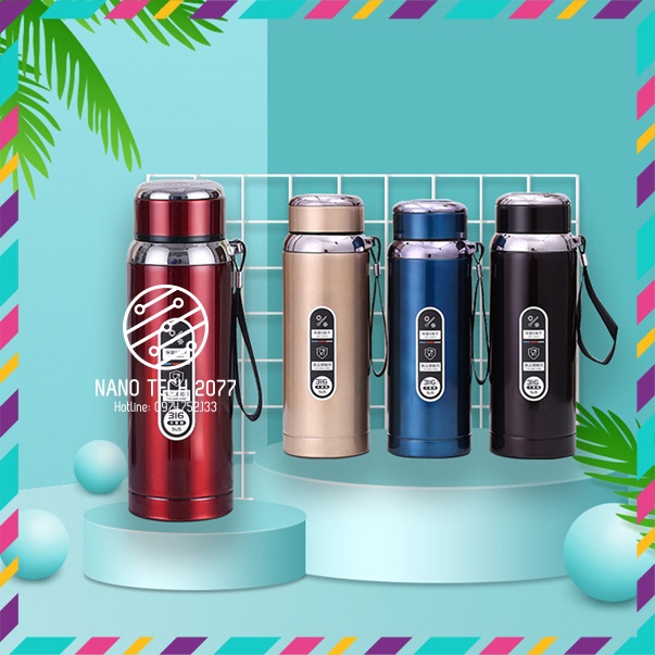 Bình giữ nhiệt INOX SUS 316 phong cách thể thao, Có Tấm Lọc, Giữ Nhiệt Lên Đến 24 Tiếng Nano Tech 2077