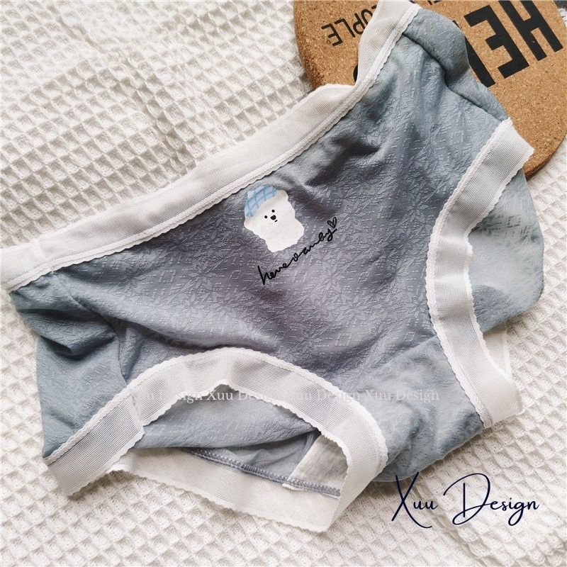 Quần lót ren nữ sexy Wexuu quần lót nữ ren gợi cảm thông thoáng, họa tiết gấu dễ thương - QC113