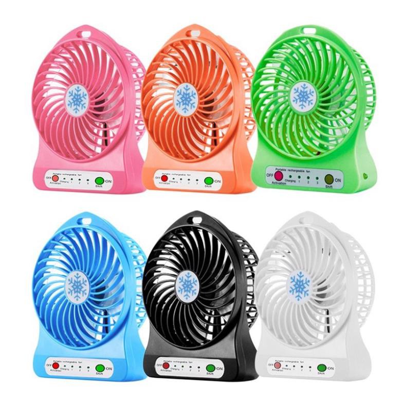 ️Bảo Hành 3 Tháng️ Quạt Mini Sạc Tích Điện Để Bàn Cầm Tay 3 Chế Độ Đèn, Siêu Mát, Siêu Tiện Dụng Cho Mùa Hè 2021