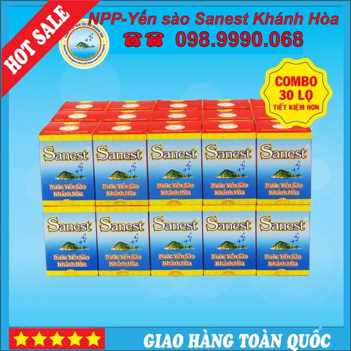 Nước Yến sào Khánh Hòa Sanest đóng lọ 70ml