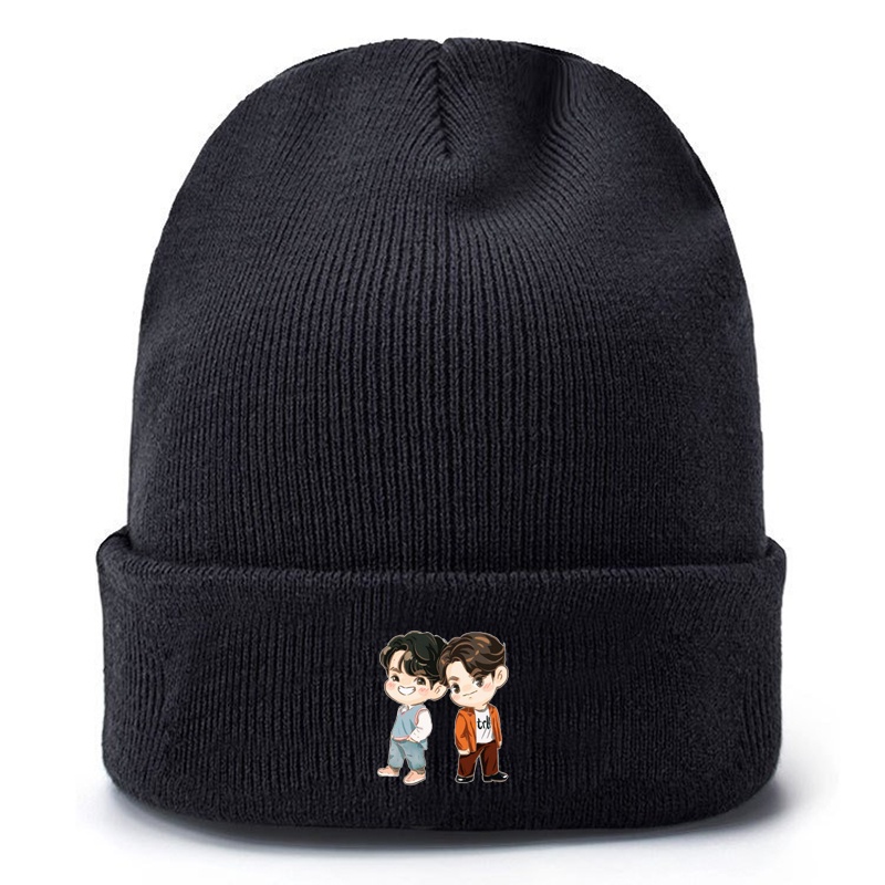 Mũ len in hình  BRIGHTWIN 2gether BL Thái Lan anime chibi xinh xắn thời trang nam nữ