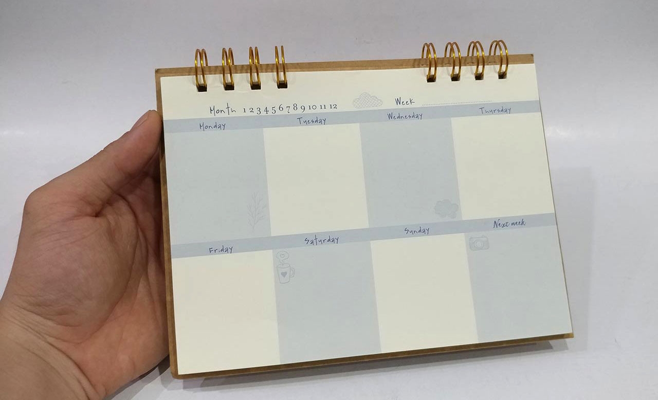 Sổ Để Bàn Weekly Planner WPS-LM61 - Mẫu 1