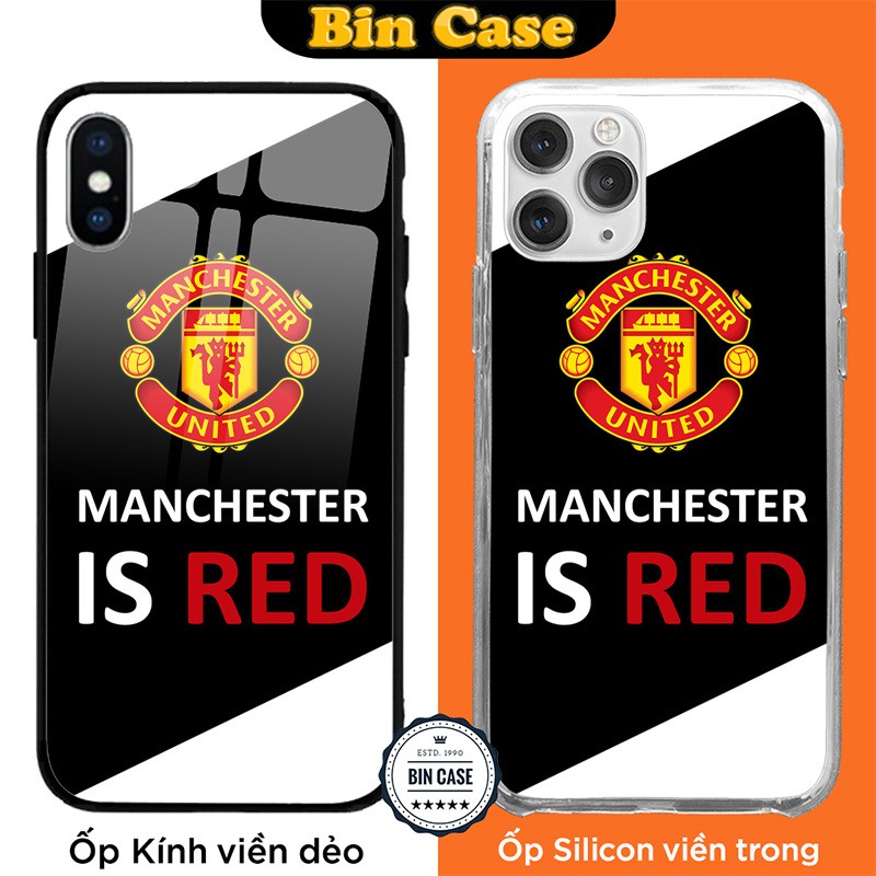 ⚽Ốp Lưng Logo MU Thiết Kế Đẹp ⚽Ốp Man Utd Manchester United iphone 13 12 11 Pro Max 6s 6 7 8 Plus X Xr Xs Max BONGDA131