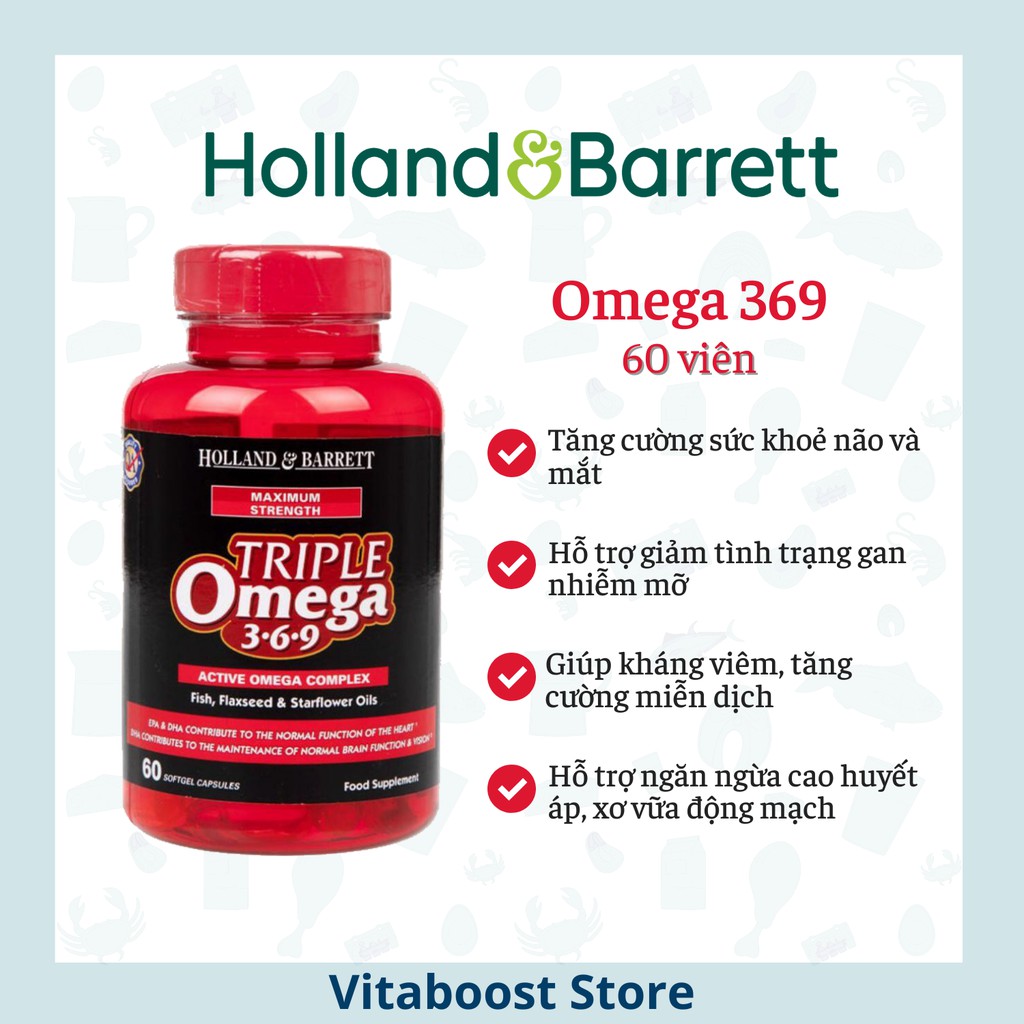 Omega 369 chính hãng Holland Barrett Anh