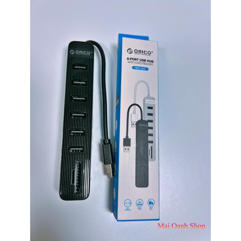 Bộ Chia USB 6 Cổng 2.0 HUB USB ORICO TWU2-6AST - Tương Thích MacOS, Windows, Linux